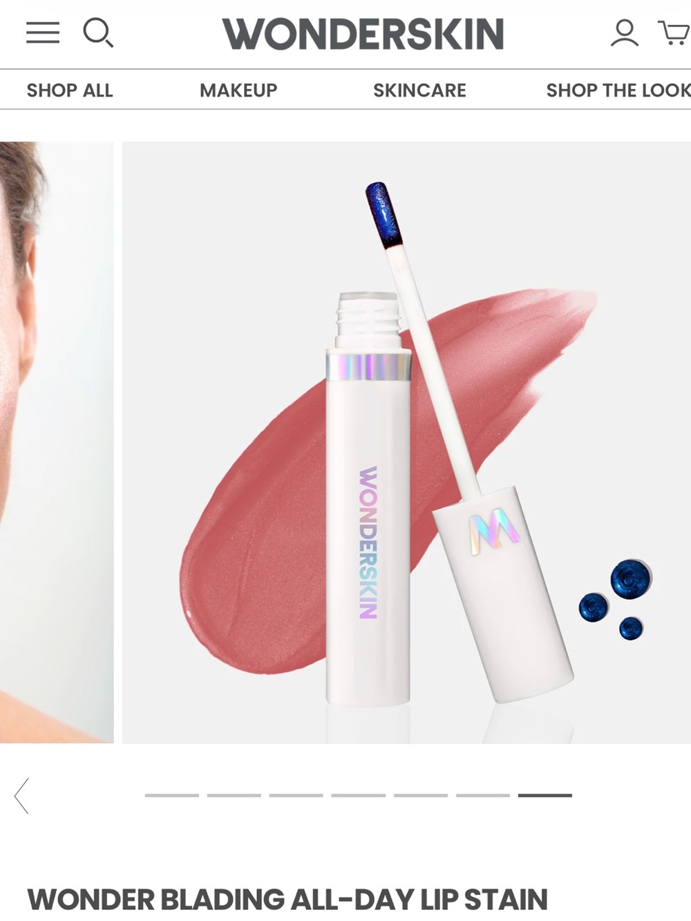 x2 Wonderskin WONDER Blading All-Day Lip Stain in whimsical two NIB viral